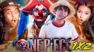 ONE PIECE EPISODE 2 REACTION - BUGGY IS CREEPY! - First Time Watching Netflix Live Action 1x2
