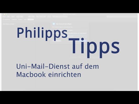 Uni-Mail mit dem Macbook einrichten (macOS)