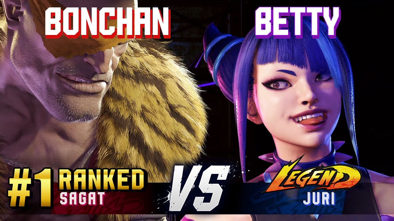 SF6 ▰ BONCHAN (#1 Ranked Sagat) vs BETTY (Juri) ▰ High Level Gameplay