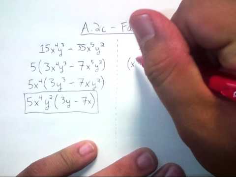 SOL - A.02c - Factoring