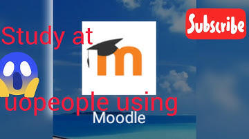study at uopeople using Moodle  mobile app #uopeople remains the BEST OPTION