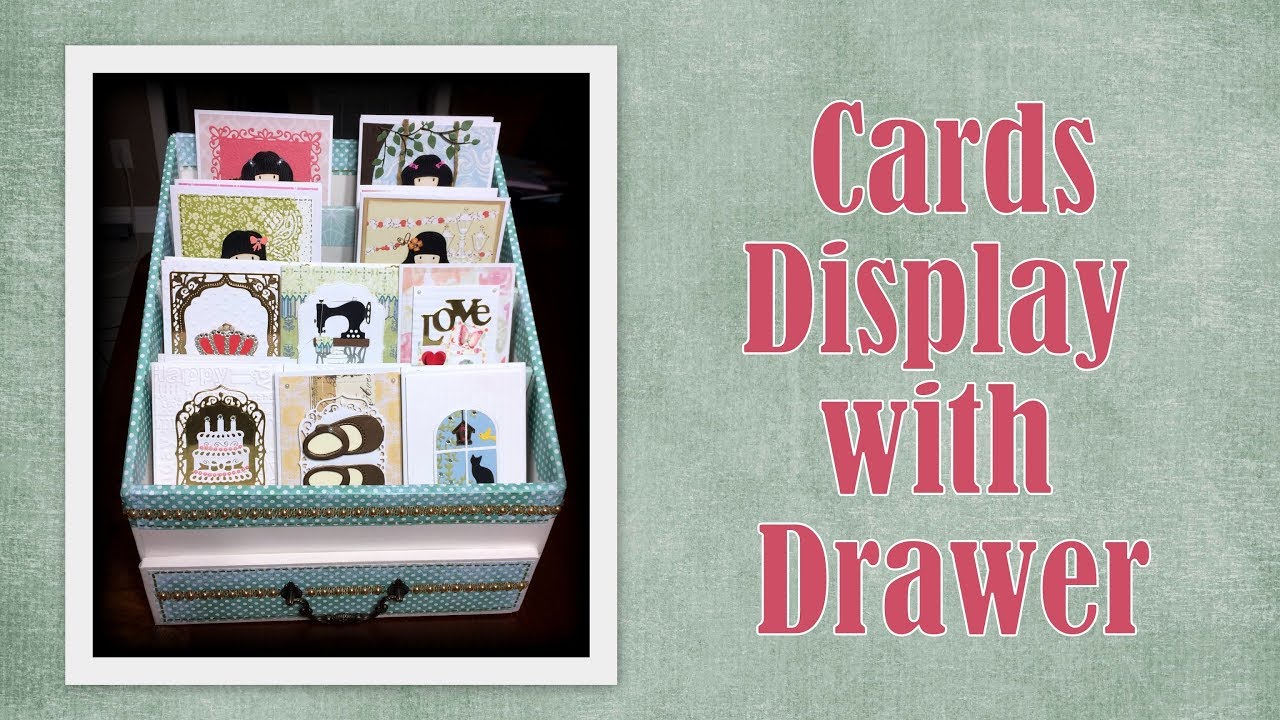 RECYCLE IDEAS CARDS DISPLAY WITH DRAWER YouTube