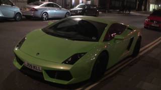 Green Lamborghini Gallardo LP560 Coupe Walkaround on Curzon Street, London