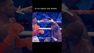 Don’t neglect your defense. #boxing #highlights #anthonyjoshua