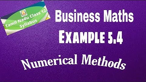 12th Business Maths Example 5.4