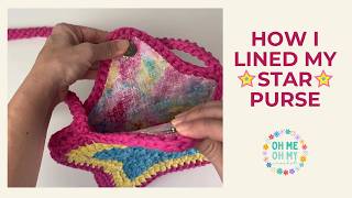 Adding Interfacing & Fabric Lining To Our Star Purse