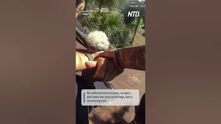 Florida Police Rescue Elderly Man Dangling Off Roof