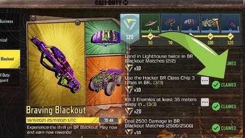 Call Of Duty Mobile Use the Hacker BR Class Chip 3 times in BR Blackout Matches Task Complete