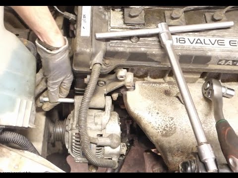 How to replace alternator Toyota Corolla. Years 1991 to 2002