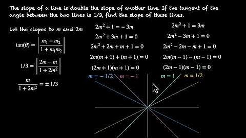 Angle between lines challenge problems   Straight lines