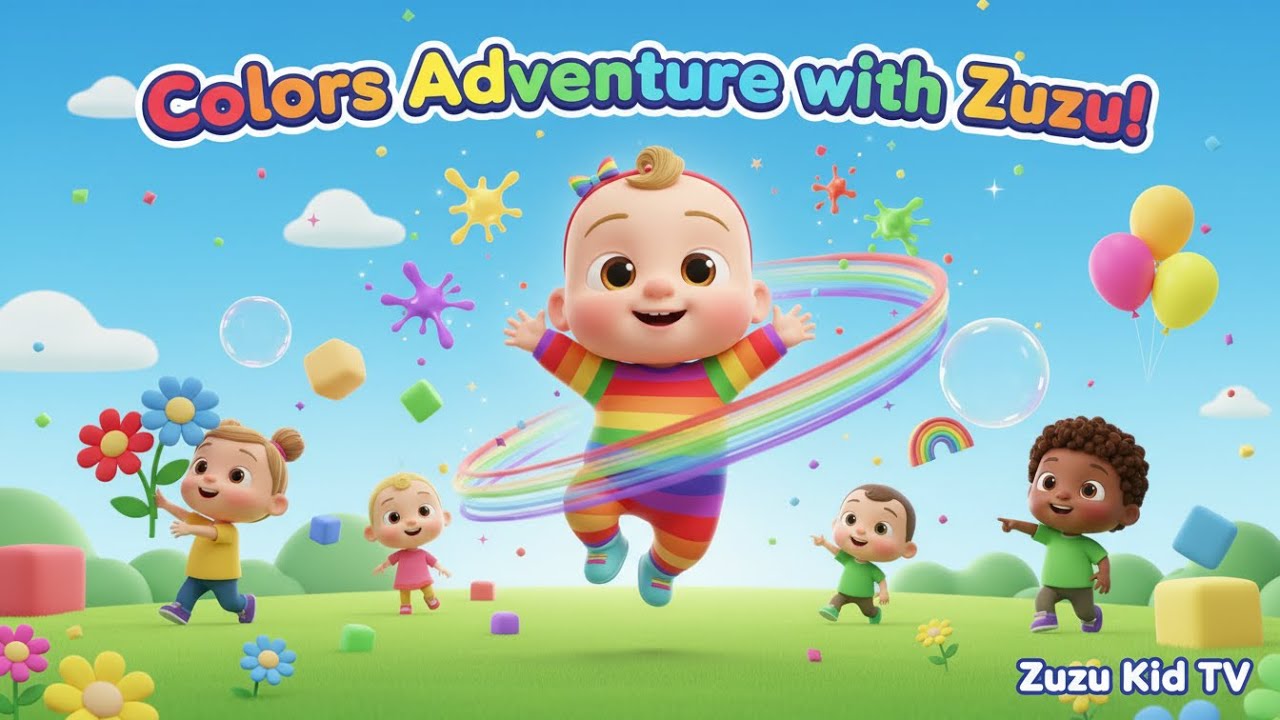 Red Yellow Blue Green Pink Purple Adventure – Nursery Rhyme, Toddler Color Learning Imaginative Play