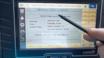 Resetting AUTO TA Values using CARMAN AUTO  i700   Hyundai Tucson 2019