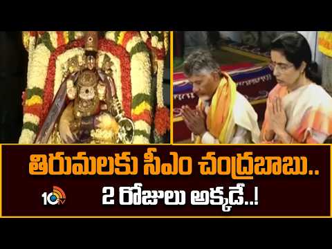 తిరుమలకు సీఎం చంద్రబాబు.. 2 రోజులు అక్క‌డే..! | CM Chandrababu Tirumala Tour Updates | 10TV - 10TVNEWSTELUGU