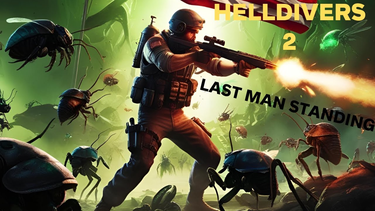 My team left me to fight for the last bit of Democracy... Helldivers 2 ...