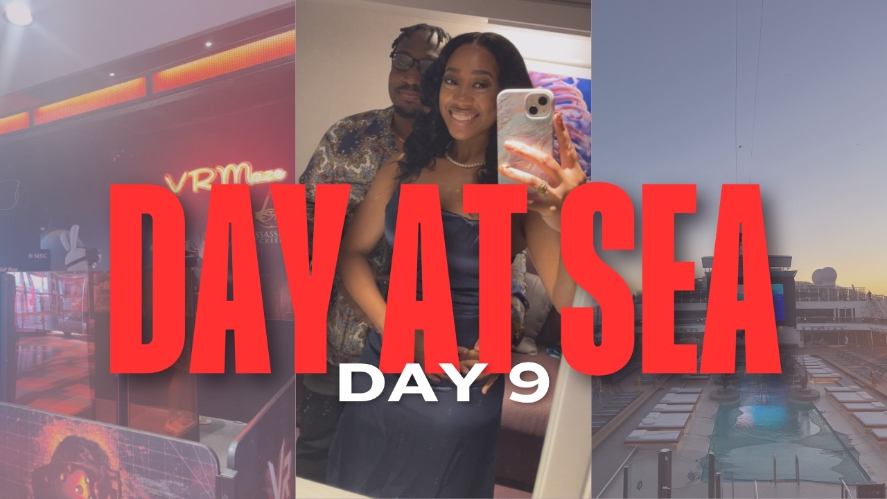 MSC Grandiosa Day at Sea Vlog | Bae’s Birthday, Sportplex Fun, Butcher’s Cut Dinner 🎉