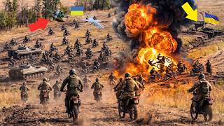 Ukraine Let Russia's 20  Motorcycles Rush Toward Its Trenches — Then BLEW THEM APART