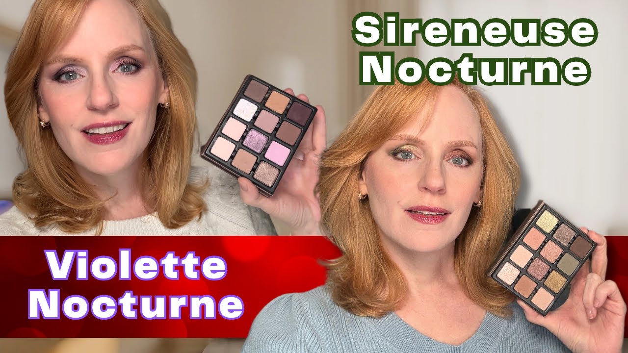 VISEART Siren & Nocturnal Violet Extended | Образцы, 4 образа + сравнение палитр