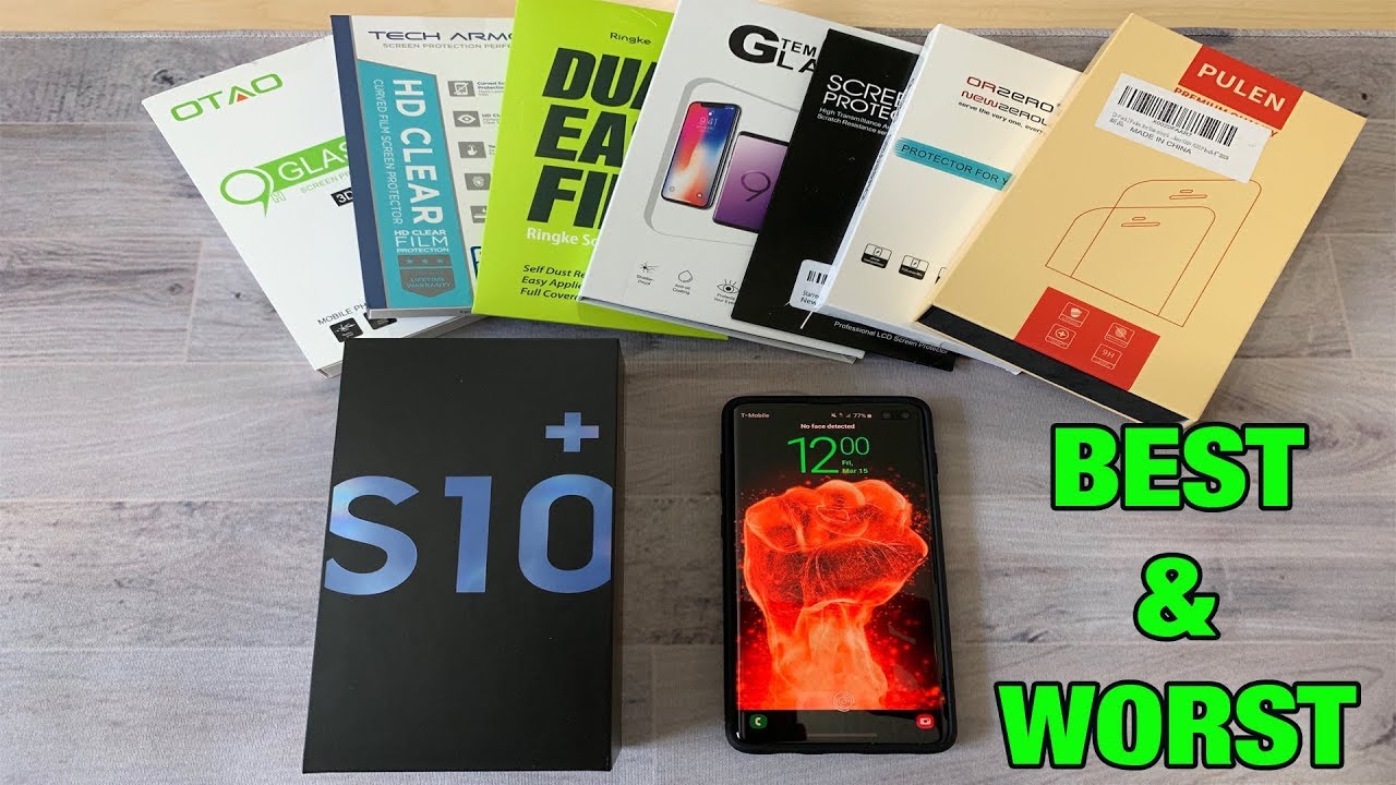 Best And Worst Screen Protectors for Samsung Galaxy S10 Plus YouTube