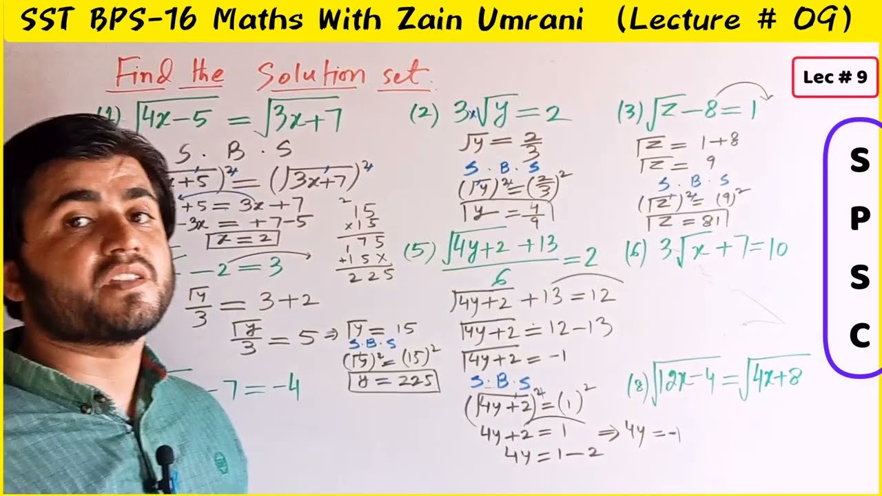 sst math preparation spsc sst test preparation|Lecture 9|Mathematics ...