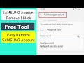 How to Remove Samsung Account Without Password 1 Click Tool | Forget SAMSUNG Account Remove 2023