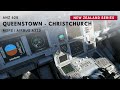 Queenstown to Christchurch - spectacular circling departure out of Queenstown New Zealand in MSFS