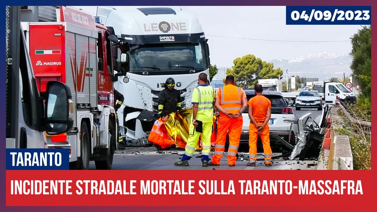 Incidente stradale mortale sulla Taranto-Massafra (04.09.2023)