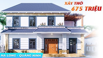 Mẫu Biệt Thự 2 Tầng Mái Nhật 675 TRIỆU Kết Hợp Không Gian Từ Đường Tại TP Hạ Long Tỉnh Quảng Ninh