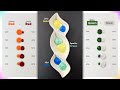 Secrets Behind Perfect Color Mixing Orange Red, Purple Red, Lime Gold, Mid Blue, Sparkle Green, 