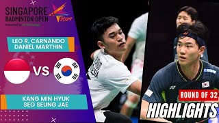 Carnando/Marthin (INA) vs Kang/Seo (KOR)  R32 | Singapore Open 2024