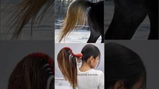 horse tail hairstyle #hairstylist #delhi  #hair #weddinghairstyle