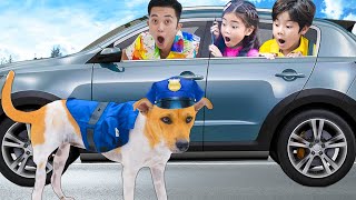 annie and sammy show good and bad behavior for kids police dog looks for bad kids