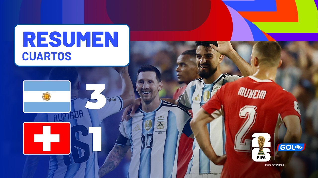RESUMEN Selección #Argentina 3-1 Selección #Suiza l Partido Mundial 2026™
