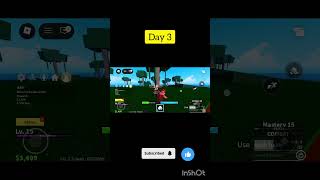 roblox ka game play 😎 || block fruit challenge 2 day 100 days 🥶🥶🔥 #shortsfeed #roblox #shortfeed