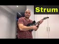 How To Strum A Ukulele-Easy Tutorial-Beginner Instructions