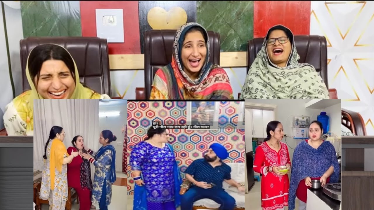 Punjabi Husband wife comedy 😂 Has has kamlay ho gay 😂😂Pakistani girls reaction