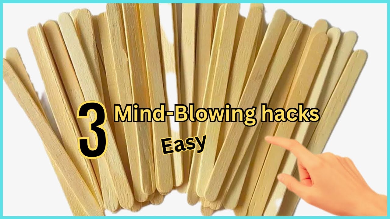 3 Genius Popsicle Stick Hacks That Cost Under $1!