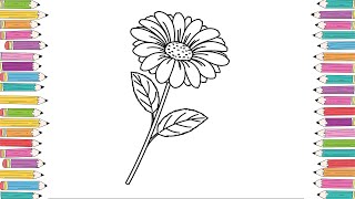 Sunflower Coloring Pages for Kids Educational & Fun Videos !