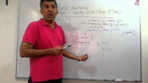 IGCSE Add Maths Paper 1 Mar 2015 Q5 p2