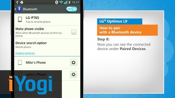 How to pair with a Bluetooth device in LG® Optimus L9 :Tutorial