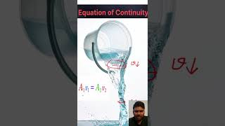 Concept of Equation of continuity | 11 physics | NEET Physics #neetpreparation