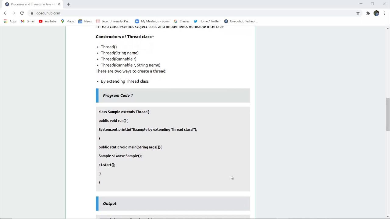 Processes and Threads in Java | Difference between Process and Thread ...