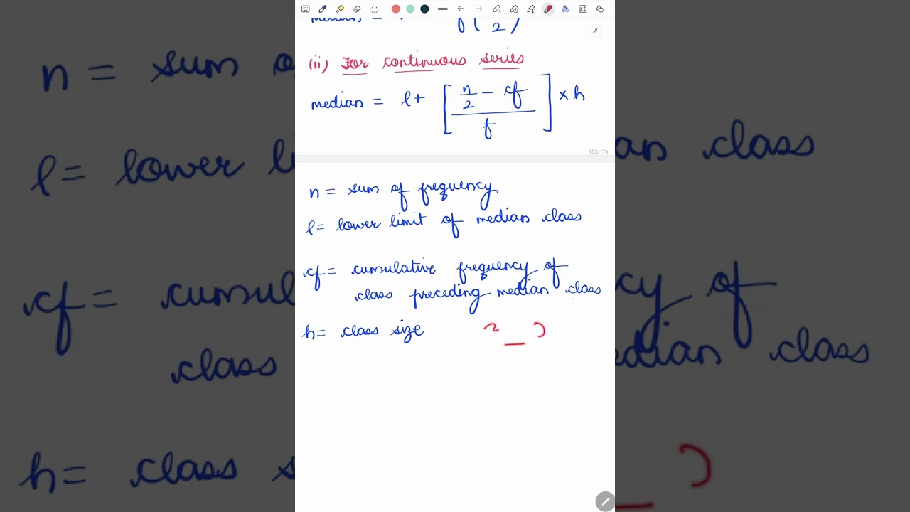 Class 10 Maths Chapter 13 – Median 📊 | Complete Formula Sheet for Statistics 🔥