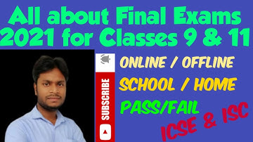 ICSE & ISC classes 9 & 11 Exams dates/Exam