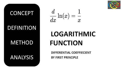 logarithmic function: Differential coefficient by first principle