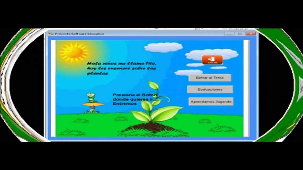 Tutorial de Software Educativo Las Plantas - YouTube