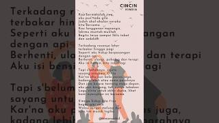 Lirik Lagu 'Cincin' - (Hindia)