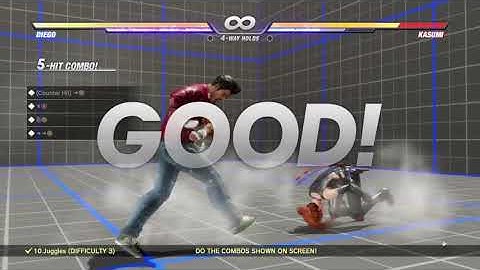 Dead or Alive 6 - Diego Combo Challenges (Edited Trials)