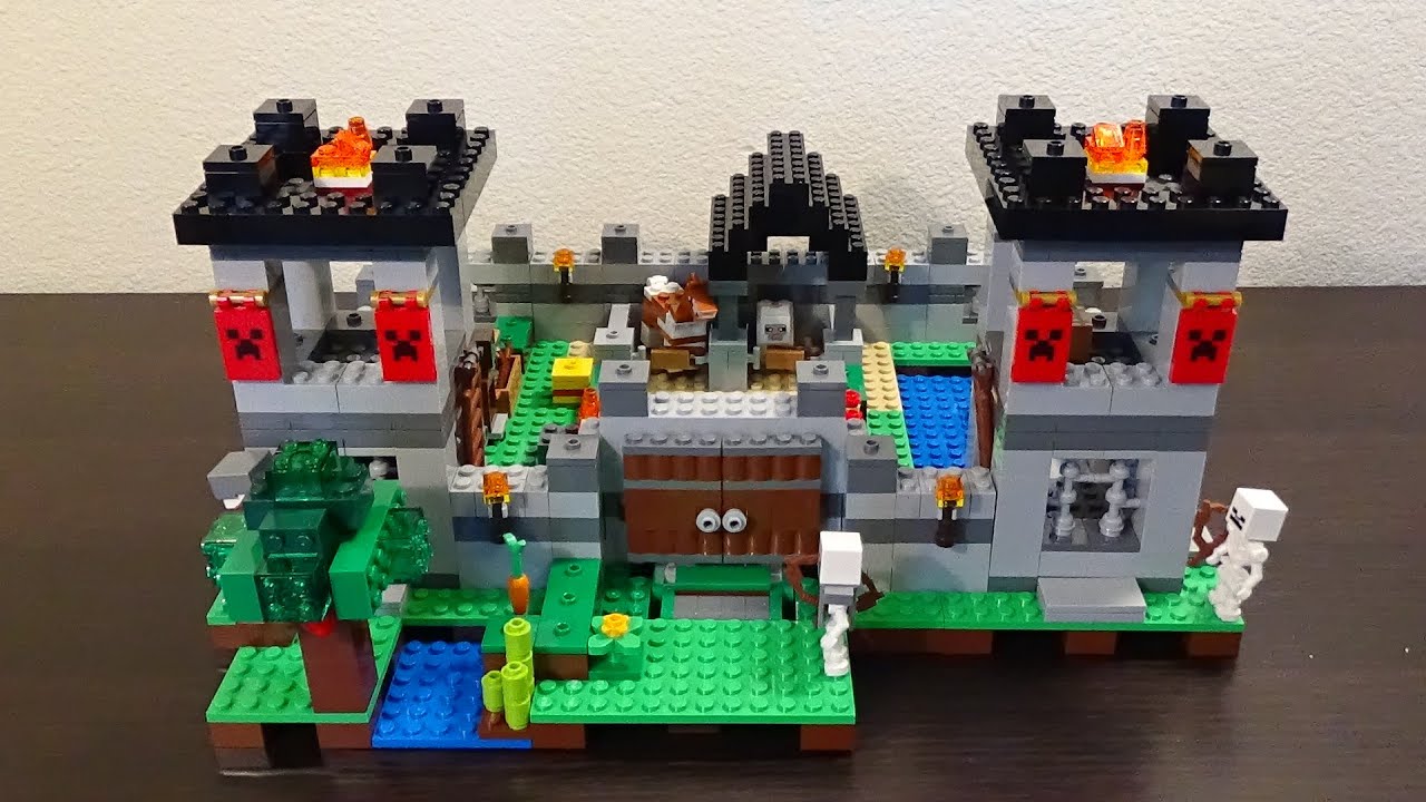 LEGO Minecraft The Fortress Review - Set 21127 - YouTube