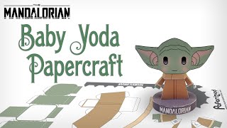 Baby Yoda Minecraft Star Wars papercraft Origami DIY paper -  Portugal