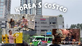 COSTCO IN KOREA &amp; visiting the Harry Potter cafe! | shopping spree